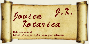 Jovica Kotarica vizit kartica